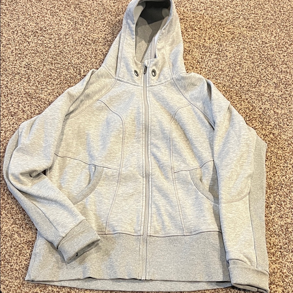 Athleta grey zip up hoodie